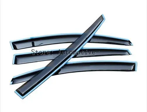 Для Subaru XV Hatchback 2015 2014 2013 2012 хромированный оконный козырек в полоску защита от