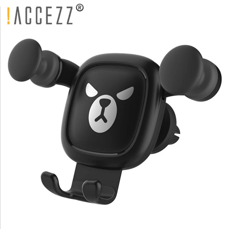! ACCEZZ Gravity Cool Metal Air Vent крепление подставка держатель для iPhone X samsung Xiaomi huawei