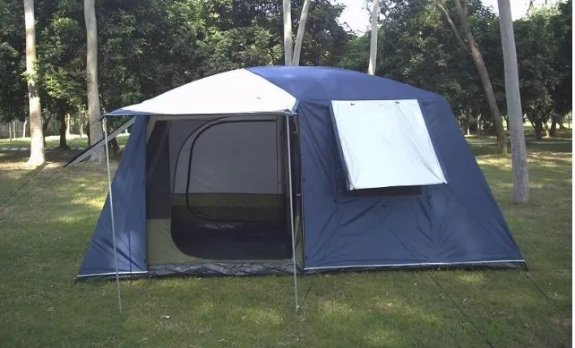 Billig Echtes KRD Zwei Schlafzimmer Doppelschicht Storm 6 Menschen Vier Jahreszeiten Outdoor-camping-zelt A-062