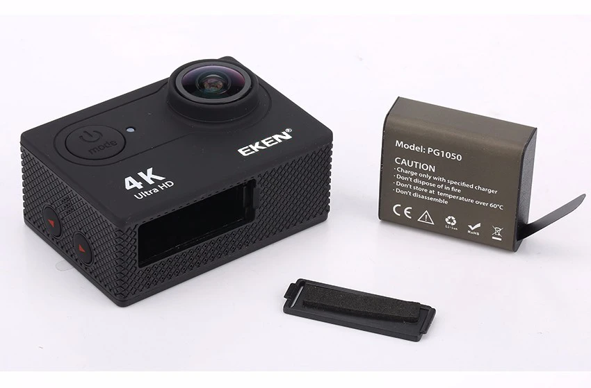 Оригинальная Спортивная камера eken H9 H9R Ultra HD 4K@ 25fps 170 градусов WiFi 2," Подводный Водонепроницаемый шлем камера Экшн-камера