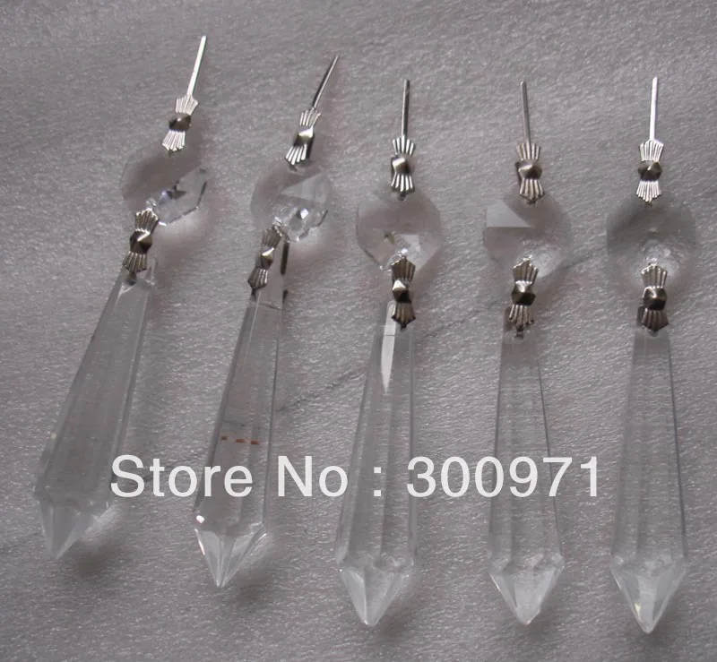 100set/lot free shipping CLEAR CHANDELIER GLASS CRYSTALS LAMP PRISMS PARTS HANGING DROPS | Лампы и освещение
