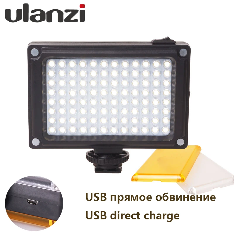 Ulanzi arilight 96 видео мини светодиодные с BP 4L Батарея фото Освещение для Canon Nikon Sony