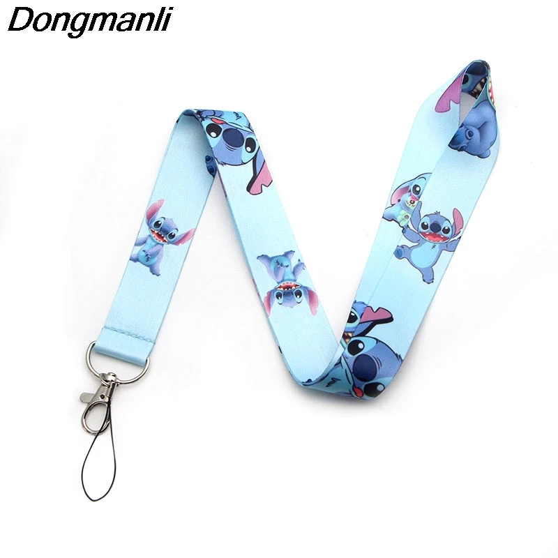M1761 DMLSKY Лило и стежка шнурки для телефонов милые строчки Lanyards значок ID Держатели карт цепь женское милое ожерелье шнур