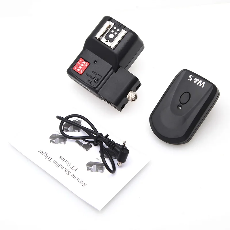 with 1 receiver Wansen PT-16NE 16 каналов беспроводной триггер вспышки Speedlite с держателем зонта+ приемник для Canon Nikon Pentax Olympus - Цвет: with 1 receiver