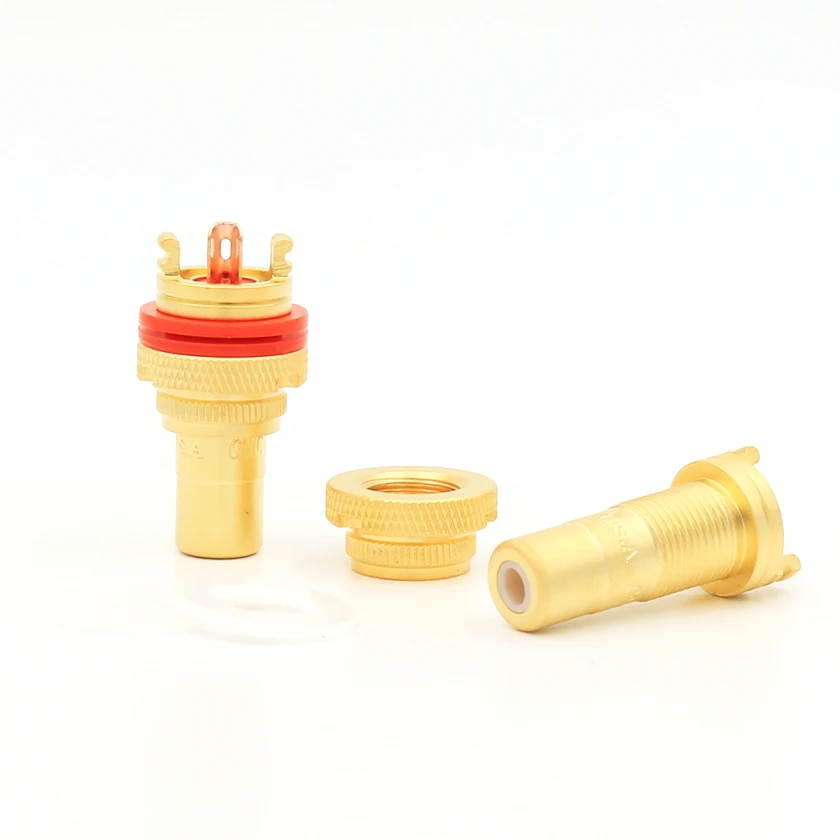 8 шт./лот высокая производительность аудио RCA золотые розетки CMC 805 2.5F rca Женская