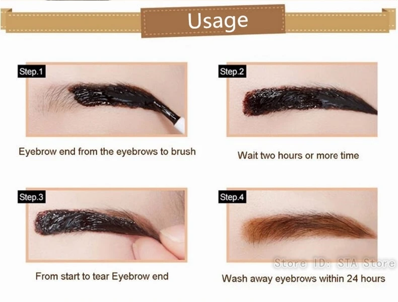 Профессиональный водонепроницаемый оттенок бровей My Brows гель макияж 3 цвета
