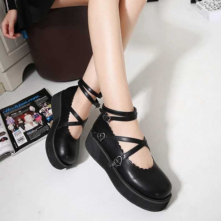 Женская обувь в стиле Харадзюку коллекция 2018 года Корейская версия Новинка милая