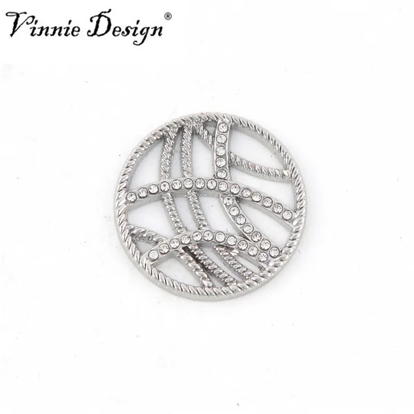 Vinnie дизайн ювелирных изделий 25 мм маленькие сверкающие Мульти Сердце Монета диск