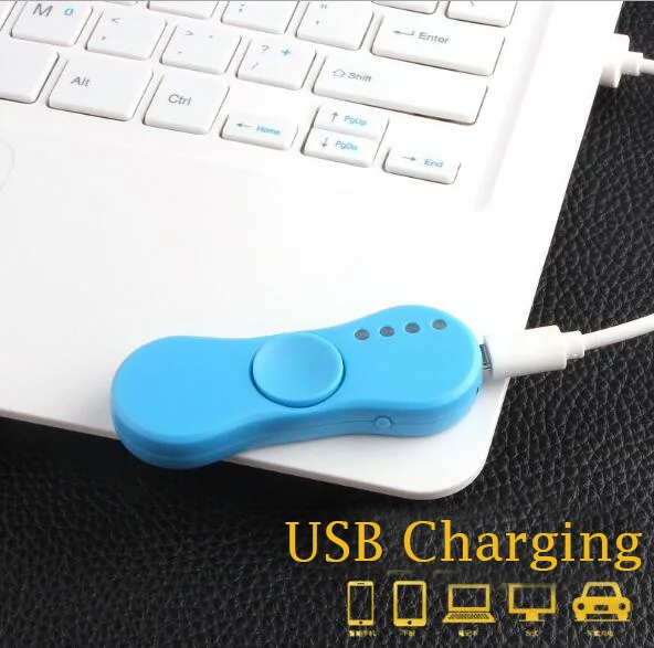 Ручной Спиннер USB аккумуляторная электрическая зажигалка модная пластиковая