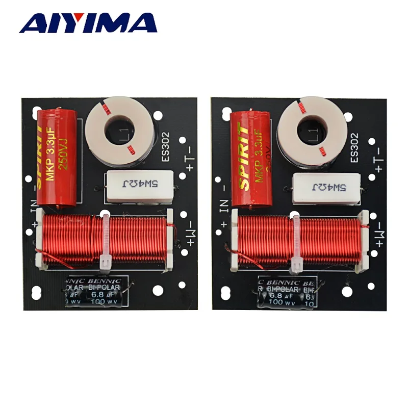 AIYIMA 2 шт. делитель частоты динамика BA50 Hifi 2 способ устройство разделения звукового спектра кроссовер с делителем частоты фильтры DIY для домашнего кинотеатра
