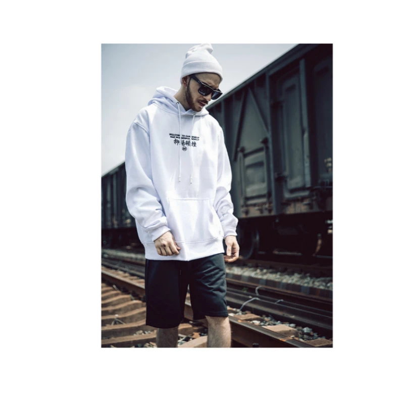Мужская одежда 2018 толстовка с капюшоном в стиле хип хоп Харадзюку хлопковая
