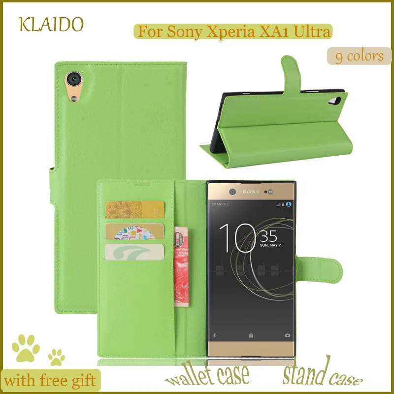 Klaido Высокое качество Роскошный кошелек кожаный чехол для телефона Sony Xperia xa1