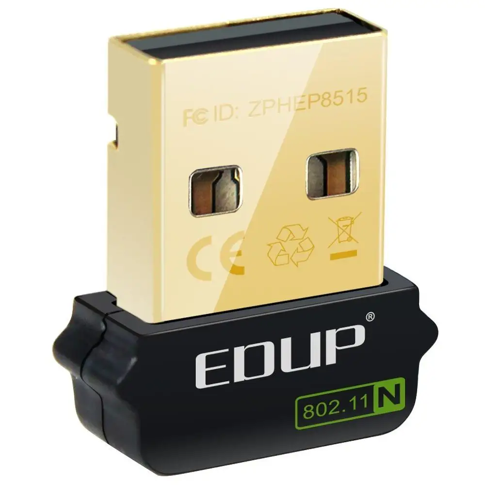 Мини USB 150 Мбит/с 802.11n Wi Fi адаптер беспроводная сетевая карта EDUP набор микросхем