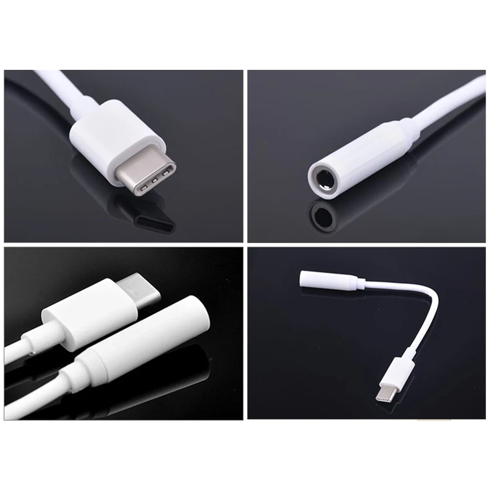 Аудиокабель для наушников Type-C-3 5 мм адаптер музыкального порта разъем AUX Xiaomi 6 Mi6