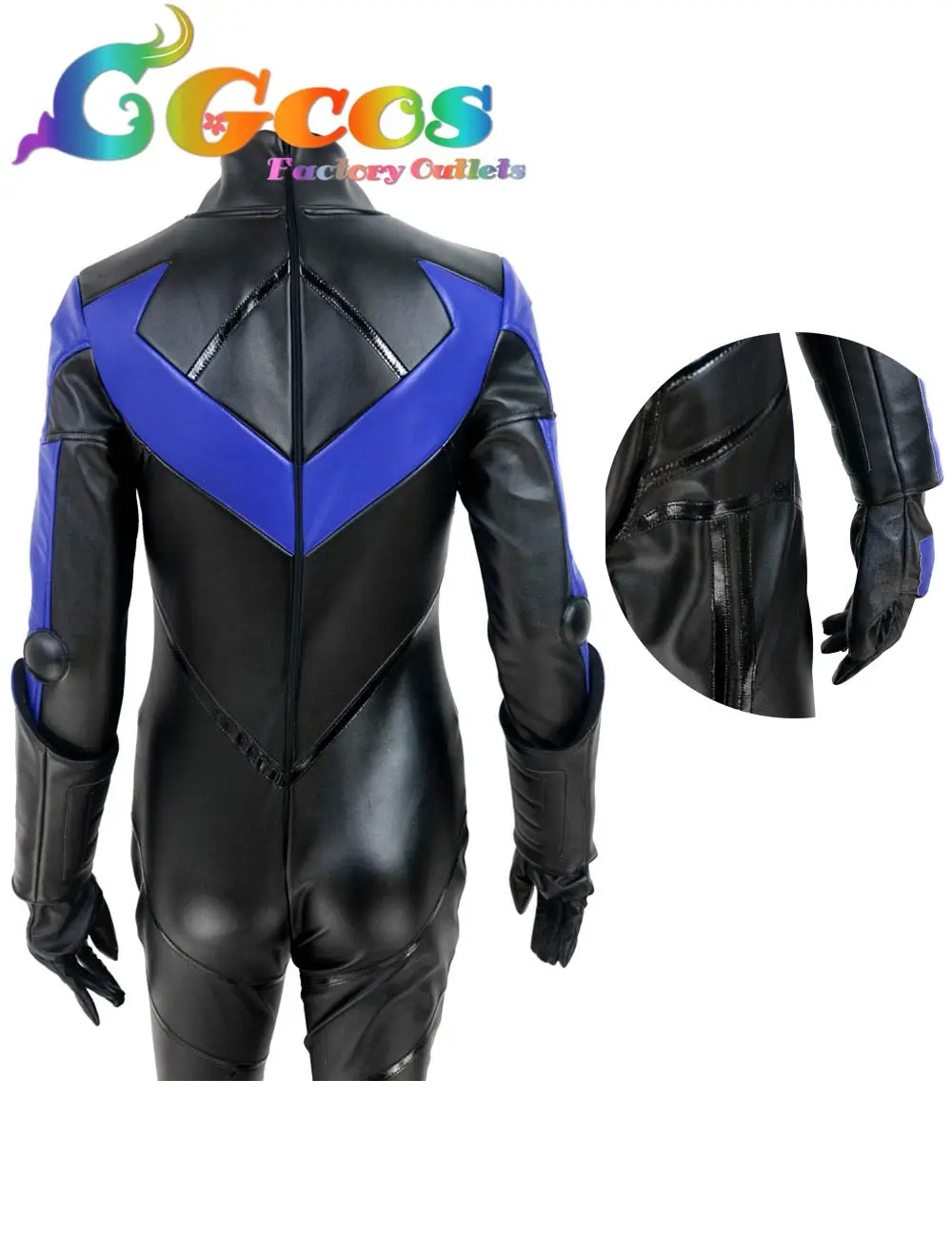 CGCOS Batman: Arkham City Nightwing женский стиль Косплей PU Модный комбинезон для взрослых мужчин карнавальный костюм Хэллоуина супергероя