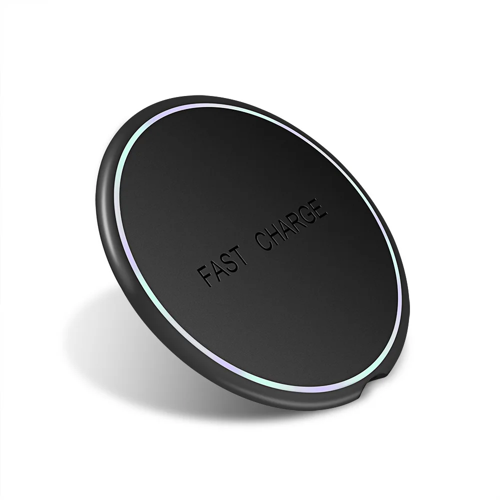 Black FDGAO Qi Wireless Charger 10W Phone Wireless Fast Charging for iphone XS MAX X XR 8 Samsung S10 S9 S8 Xiaomi Huawei Dock Charge - Тип штекера: Black