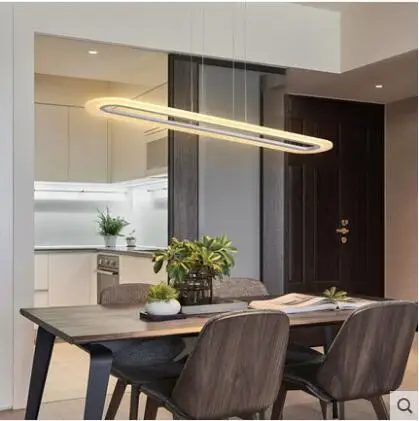 Led restaurant chandelier dining room table bar creative personality home Nordic small living led fixture | Лампы и освещение