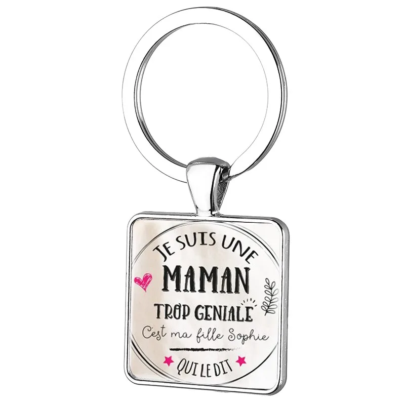 JWEIJIAO Мода Merci Maitresse брелок я Une Mamie Qui брелок для ключей dechire ключи кольцо ручной работы на заказ подарок JE03