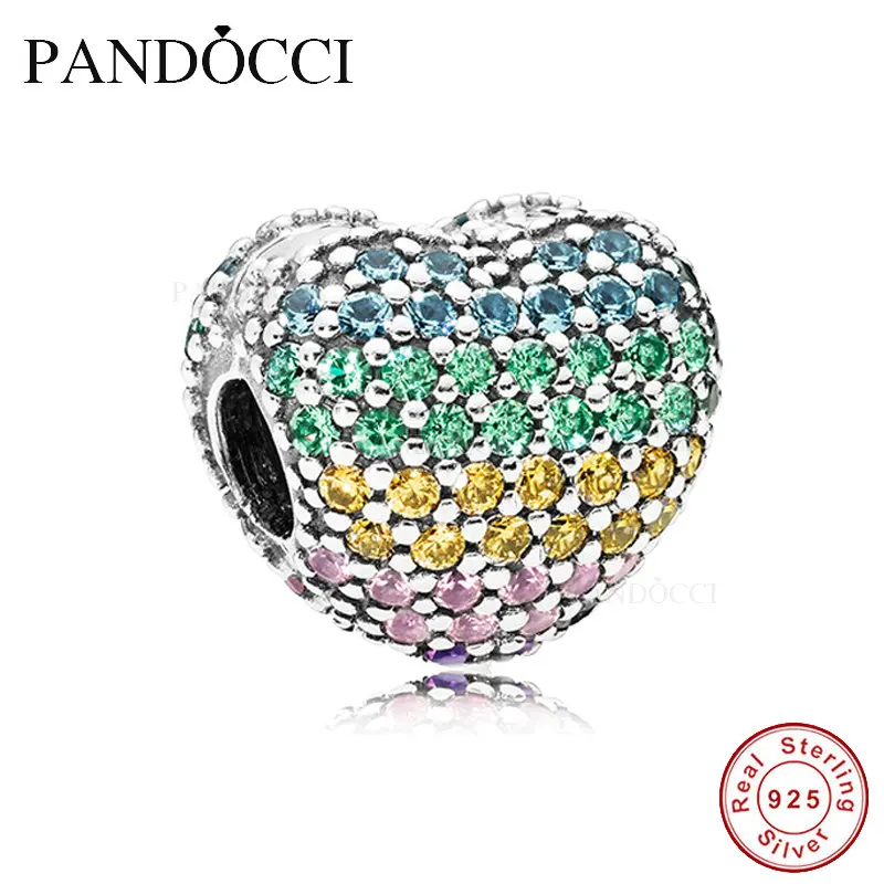 Подходит для Pandora Charms Real серебряные бусины 925 пробы изготовления ювелирных