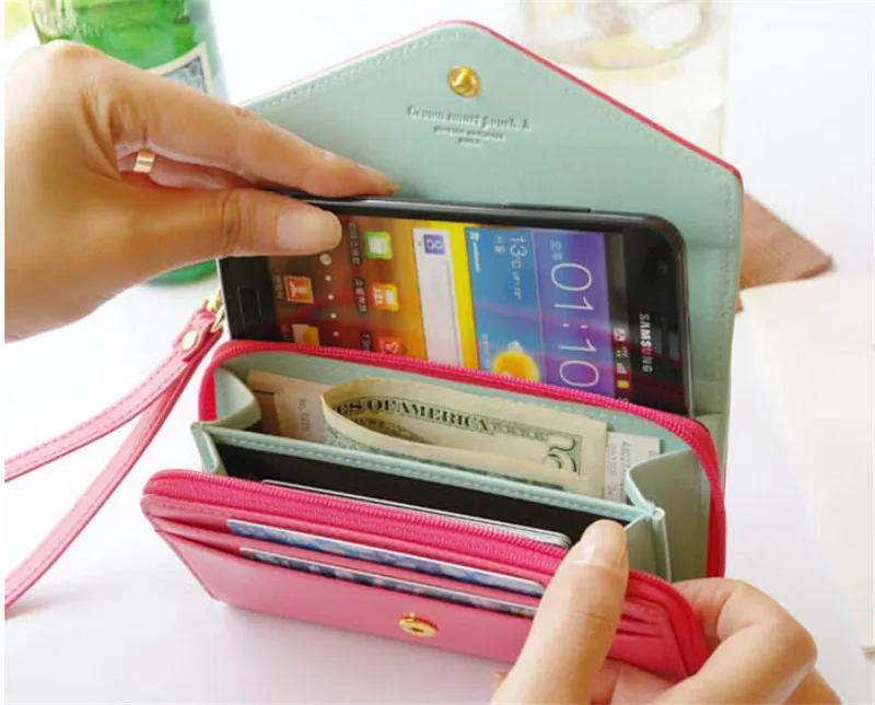 Чехол-книжка с бумажником для женщин и девушек Роскошный чехол из искусственной