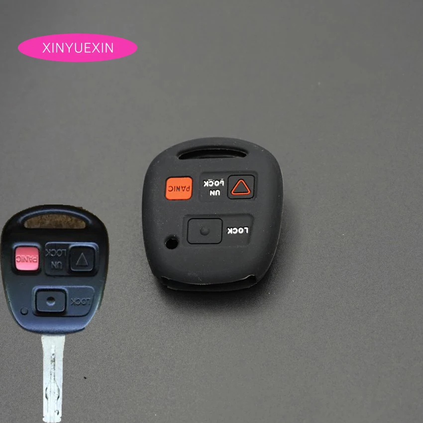 Xinyuexin силиконовый чехол для ключей от машины Lexus GX470 LX470 ES300 GS LS IS RX SC LX Remote Key Silica Gel Car