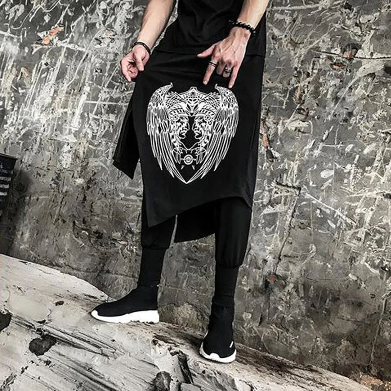 Новые мужские авангардные дизайнерские брюки-карандаш с рисунком Фараона из