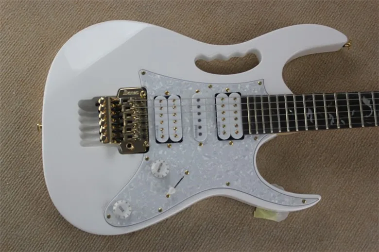 only guitar Завод белый палисандр гриф Древо жизни инкрустация 21 до 24 Лады зубчатый электрогитара Золотое оборудование - Цвет: only guitar