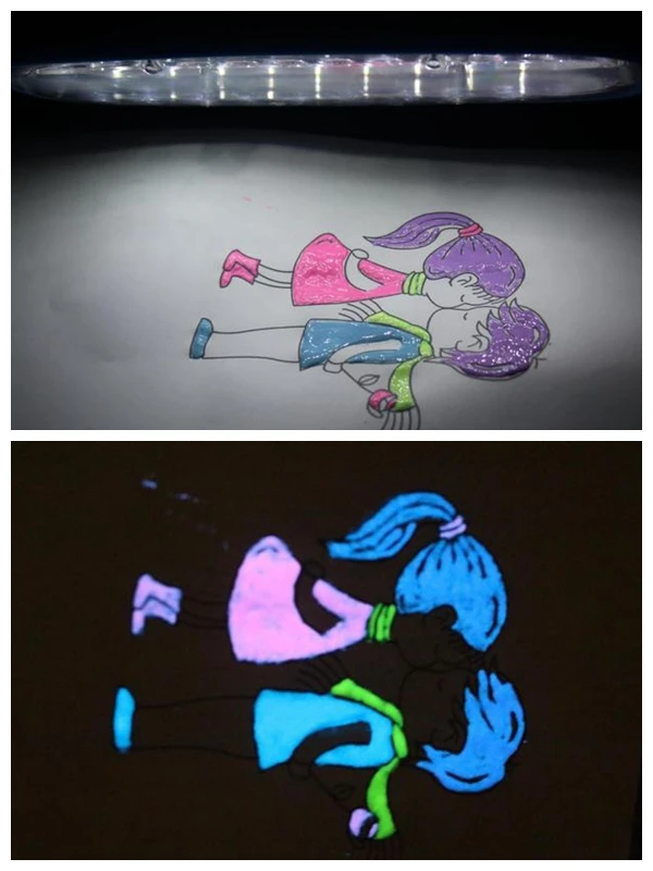 Суперяркий белый фотолминесцентный порошок фосфорный для DIY краски 500 г/пакет