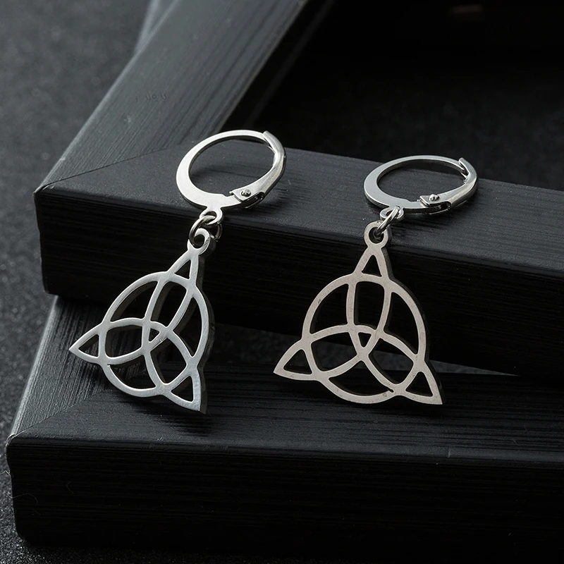 2017 высокое качество WICCA треугольные руны викингов Висячие Серьги Brincos модные