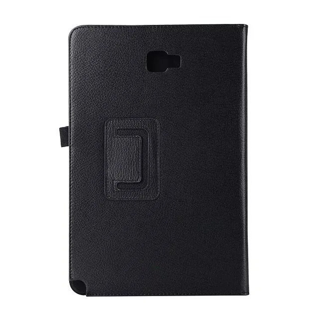 Черный Для samsung Galaxy Tab A6 10,1 P580 P585 S-ручка версия из искусственной кожи Smart Case retina подставка Магнитная сна проснуться Tablet Cover - Цвет: Черный