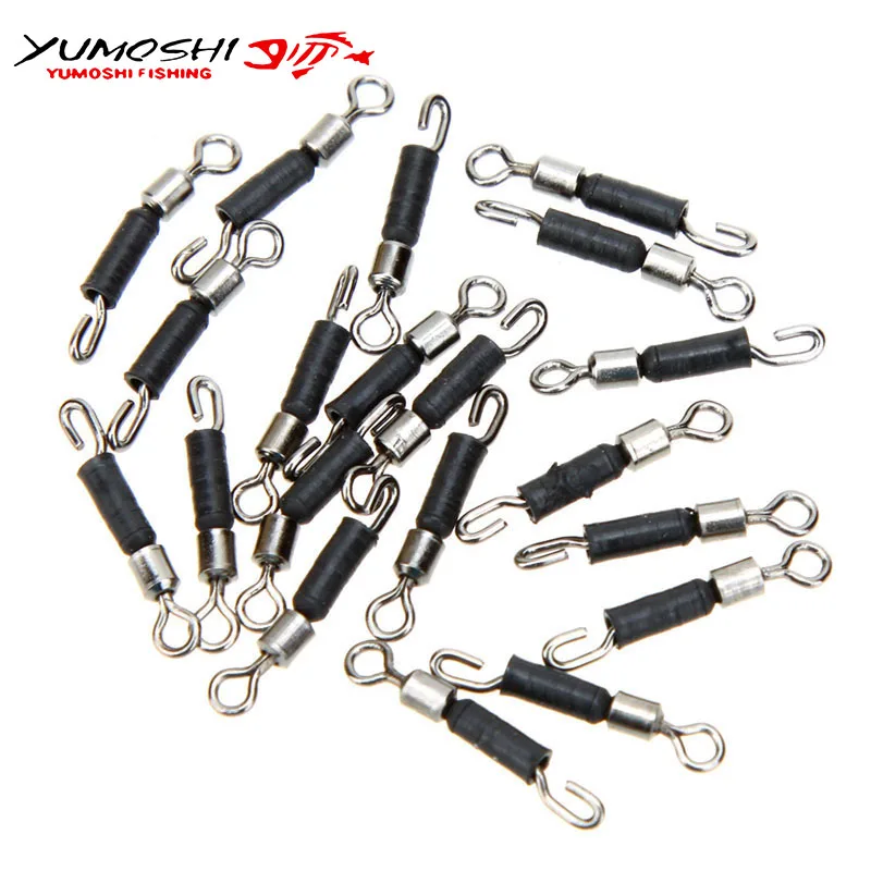 100 шт./компл. рыболовные Вертлюги 12 мм крючки из нержавеющей стали с качения