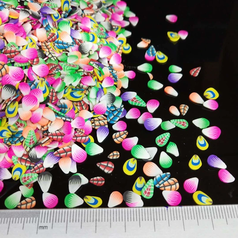 20 г/лот перо полимерная Горячая мягкая глина полировка красочные листья