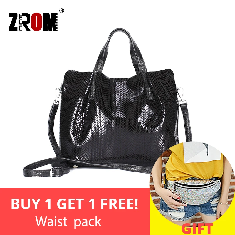 Женская сумка на плечо ZROM из натуральной кожи высокого качества | Багаж и сумки