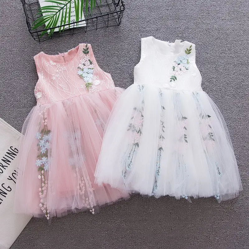 

Girl Summer Baby Princess Dress Wedding Party Tutu Lace Vestidos Newborn infant Clothes Lovely Cute Girl Baby Outfits Vestido