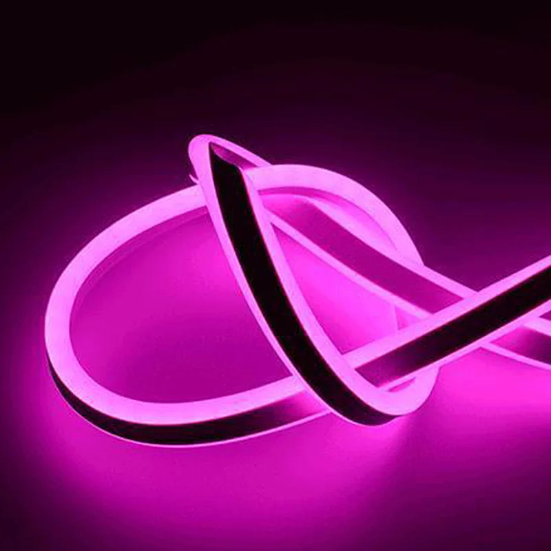 Pink Европейская вилка, 220 В, кухонная лампа, 1 м-10 м, водонепроницаемая светодиодная лампа для шкафа, для шкафа, гостиной, подсветка, домашнее освещение - Цвет: Pink