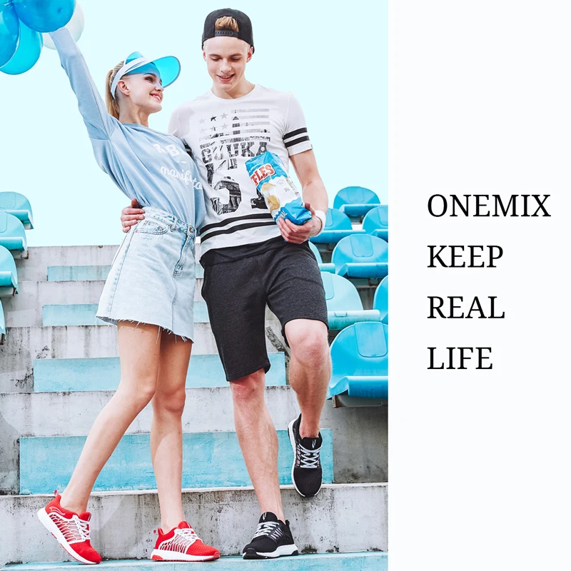 Легкие мужские кроссовки для бега ONEMIX 2019 женская повседневная обувь дышащие