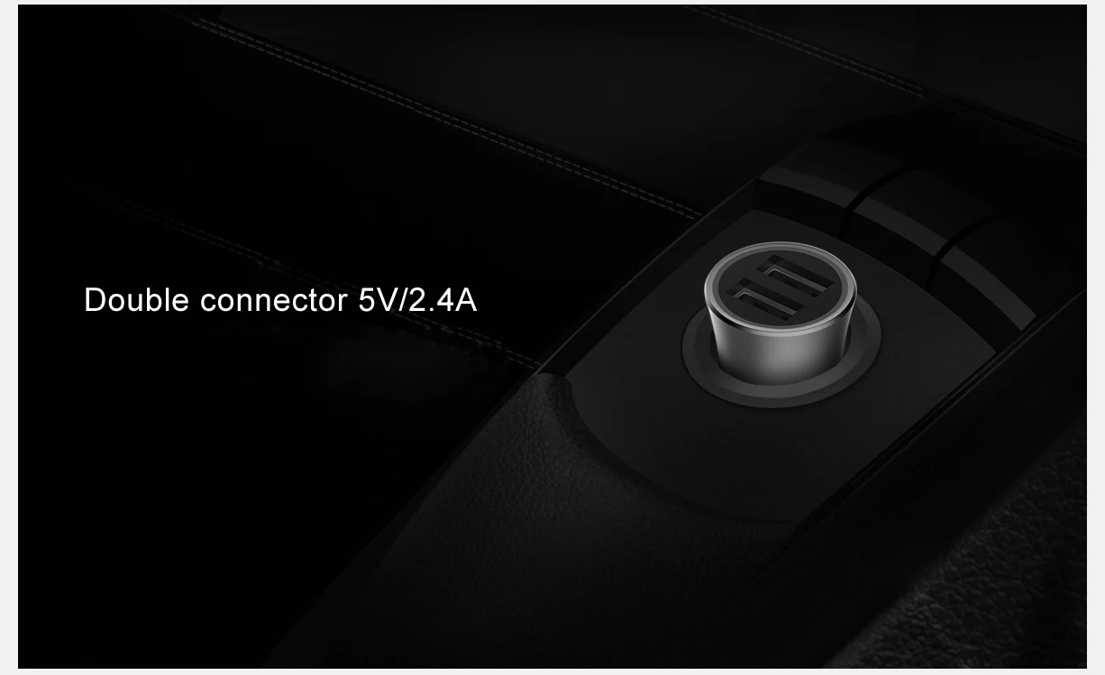 Оригинальное автомобильное зарядное устройство Xiaomi Dual USB Quick Charge 5 В/2,4 А 9 В/2 а 12 В/1,5 А макс. 18 Вт Быстрая зарядка с наконечниками светодиодный светильник