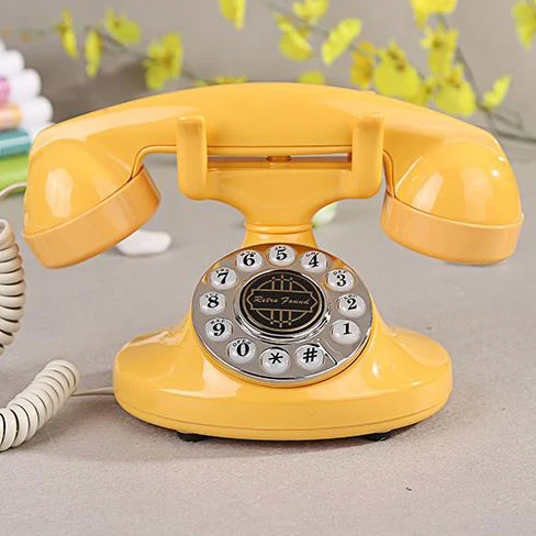 Мини Европейский античный телефон из АБС пластика Американский винтажный Модный