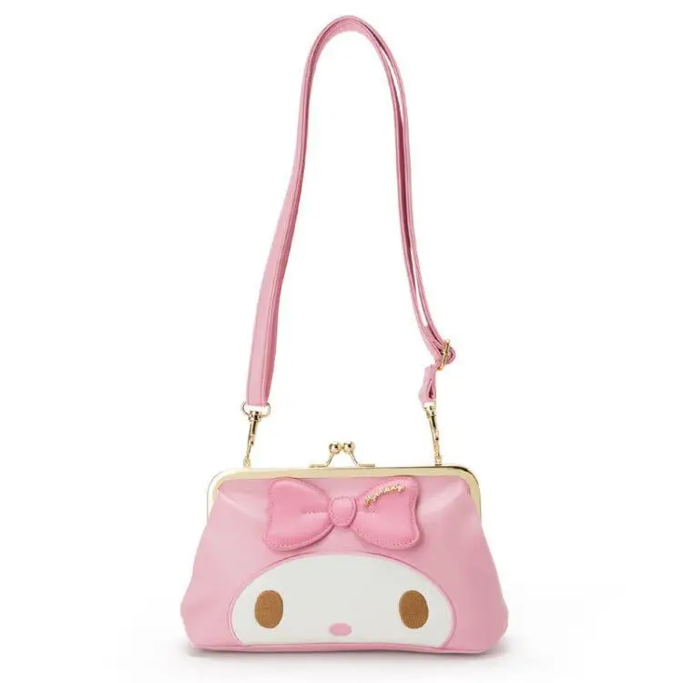 Модные розовые женские сумки через плечо с рисунком My Melody, женские кошельки, PU кожаная сумка на ремне, сумки через плечо