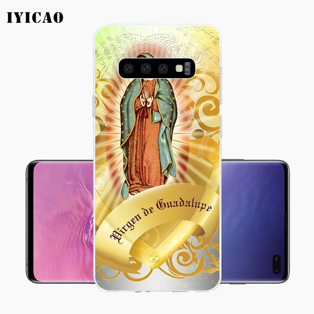 IYICAO virgen de guadalupe Мягкий силиконовый чехол для телефона Samsung Galaxy S10e S10 S9 S8 Plus S7 Edge TPU