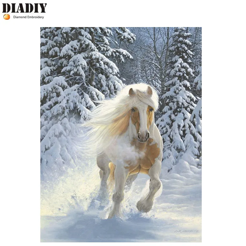 DIADIY Diy алмазная живопись Набор для вышивки крестиком животные квадратные наборы