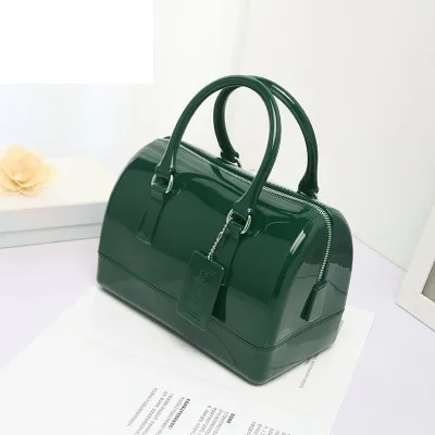 Deep Green LIXUN силиконовые летние сладкие конфеты желе сумки для женщин Повседневная сумка женская через плечо пляжные сумки для девочек сумка Bolsas - Цвет: Deep Green