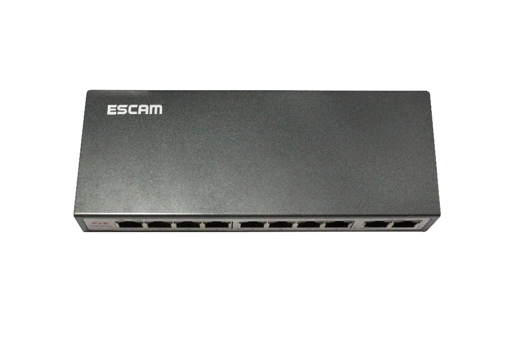Камера видеонаблюдения ESCAM 8 каналов POE 10/100 м 150 120 Вт порт постоянного тока и 2LAN NVR