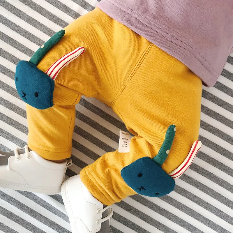 Lemonmiyu/зимние теплые штаны для маленьких мальчиков и девочек эластичные брюки