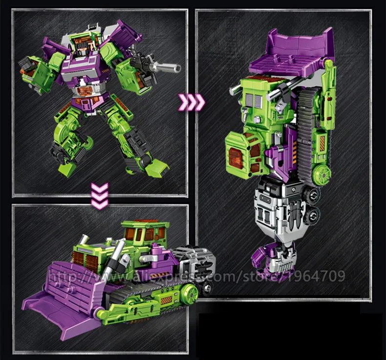 Jinbao 6 в 1 60 см большая трансформация Predaking игрушки Аниме Опустошитель KO G1 фигурка робота модель игрушки мальчик дети ребенок подарок