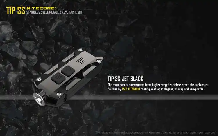 NITECORE Совет SS мини фонарик CREE XP-G2 S3 Макс 360 люмен с литий-ионным аккумулятором с зарядкой через USB мини факел EDC свет