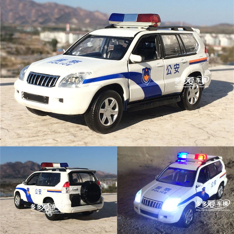 1:32 Toyota prado X6 F150 модель полицейского автомобиля из сплава патрульный вагон