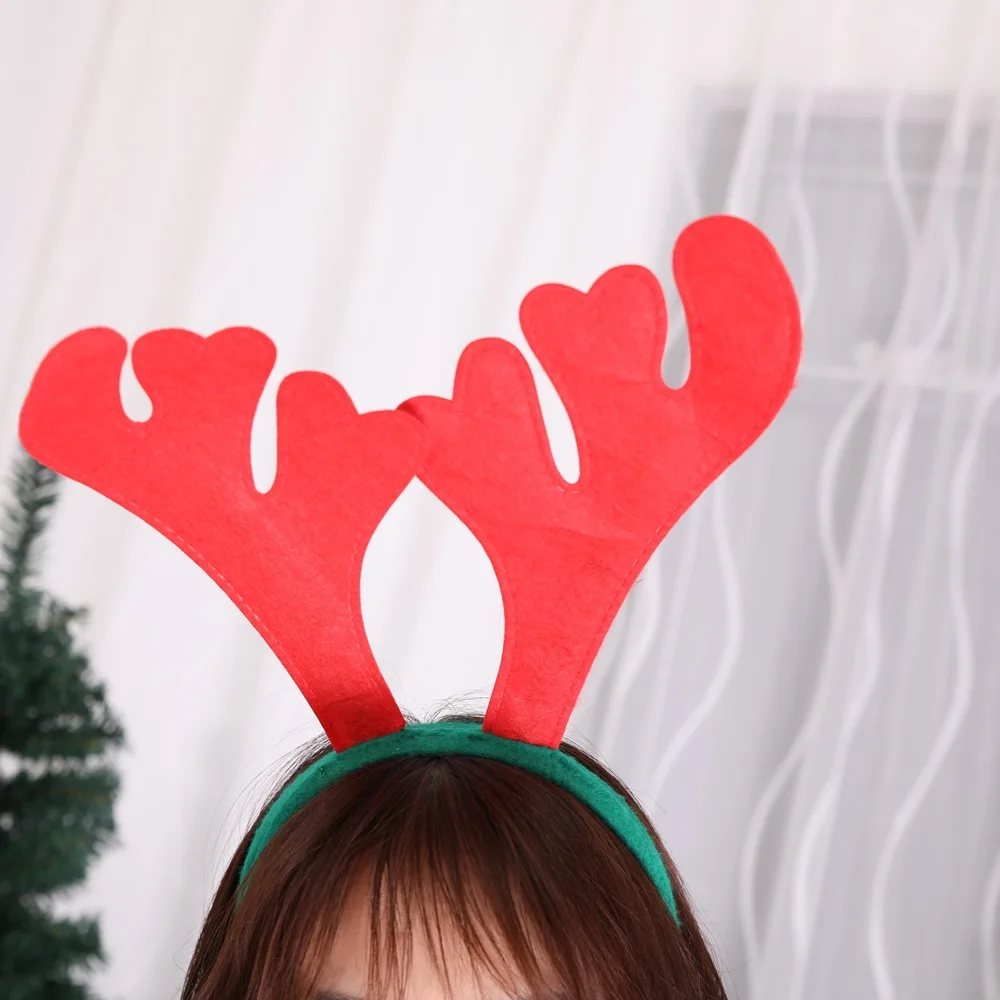 Рождественские подарки обычные красные рога Рождественское украшение ткань