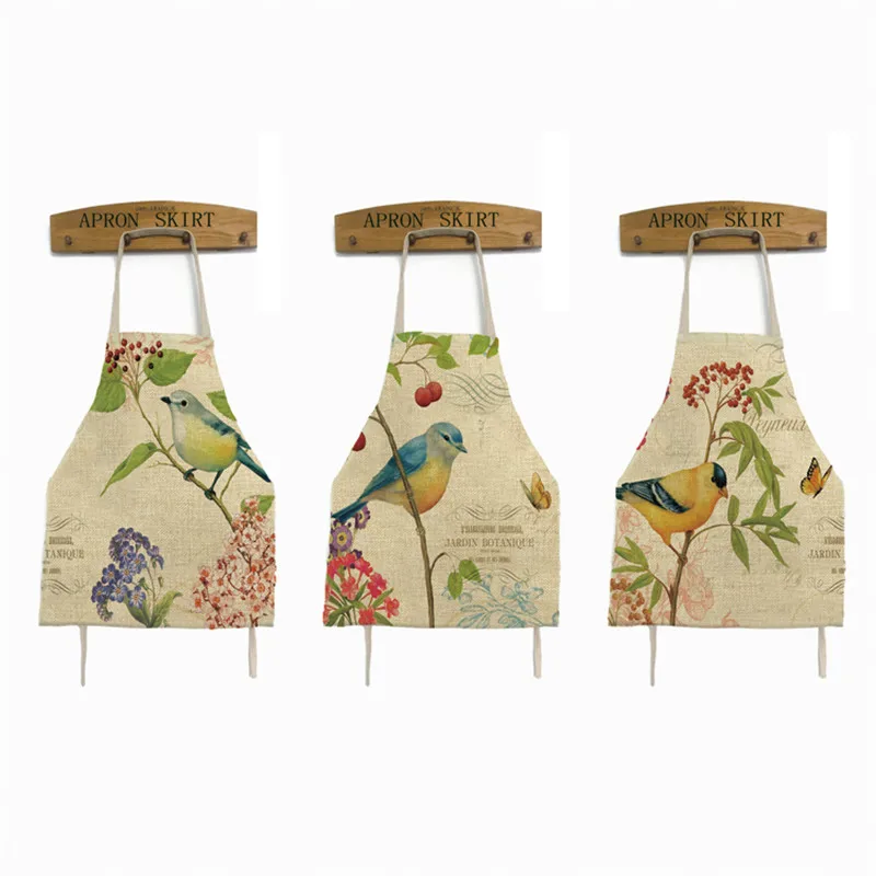 2018 хлопок лен фартук в китайском стиле цвет съемный противообрастающий без