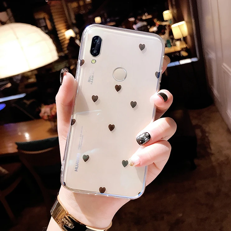Милое Красное сердце любовь Капа для huawei P20 Lite чехол Pro P20lite P10 P9 P8 2017 |